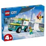 Lego City Emergency Ambulance And Snowboarder για 4+ Ετών