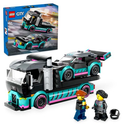 Lego City Race Car And Car Carrier Truck για 6+ Ετών