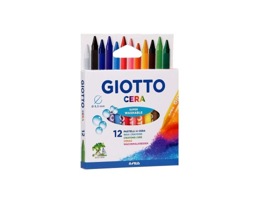 Giotto Cera Κηρομπογιές 12 Tεμ.