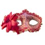 Αποκριάτικη Μάσκα Με Ροζ Τριαντάφυλλο