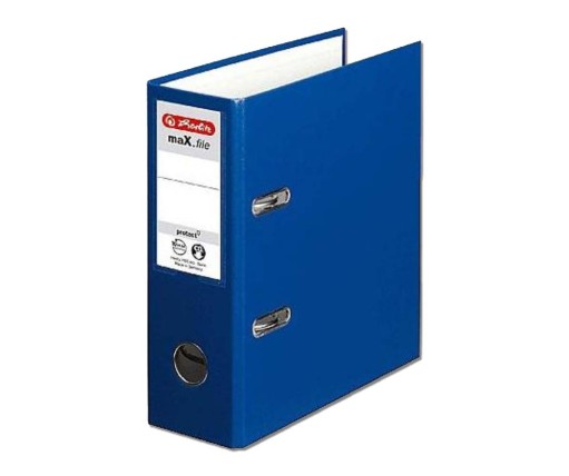 Herlitz Κλασέρ Πλαστικό Μπλε Με Μηχανισμό 2 Κρίκων Α5 8x23cm