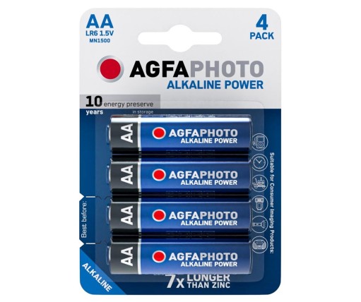 AGFA Μπαταρίες Αλκαλικές 4 Τεμ. ΑΑ LR6 1.5V MN1500