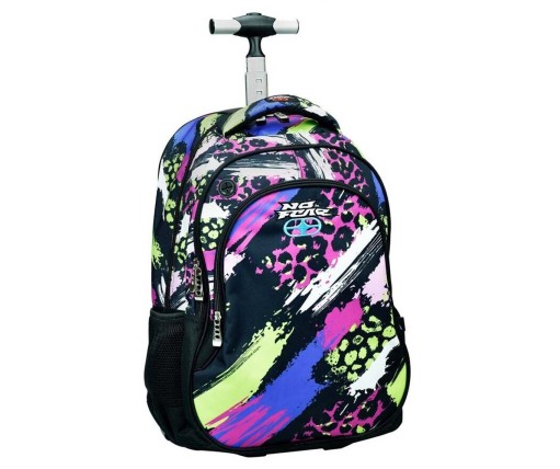 Back Me Up Σχολική Τσάντα Τρόλεϊ Δημοτικού Fluo Prints 348-31074