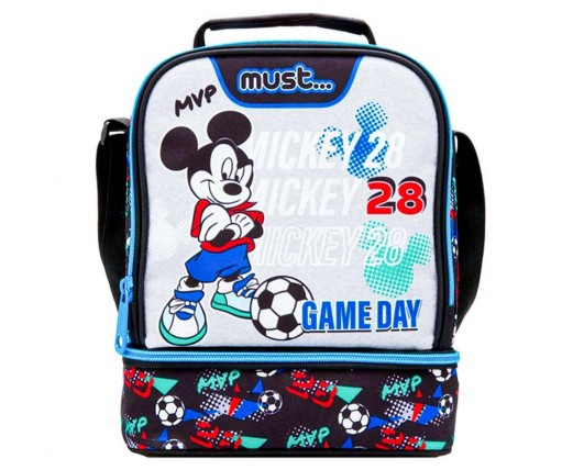 Must Mickey 28 Ισοθερμική Τσάντα Φαγητού 7lt Μαύρη 563022