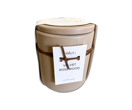 Ankor Αρωματικό Κερί Σε Τσιμεντένιο Βάζο Velvet Rosewood 833030