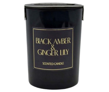 Ankor Αρωματικό Κερί Σε Γυάλινο Βάζο Black Amber & Giger Lily 833177