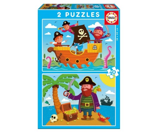 Educa Παζλ Pirates 2x20 Κομμάτια 17149