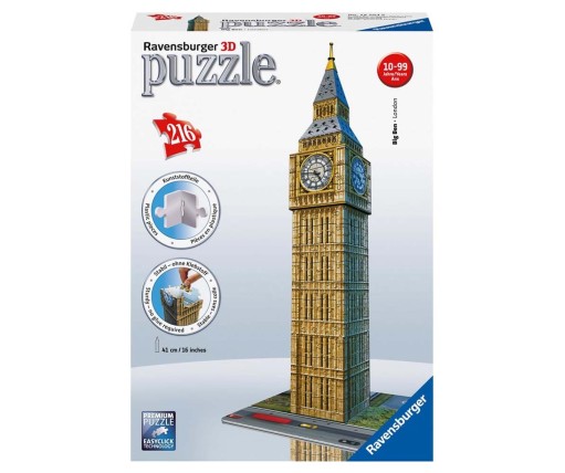 Ravensburger Παζλ 3D Big Ben 224 Κομμάτια 12554