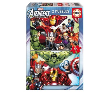Educa Παζλ Avengers 2x48 Κομμάτια 15932