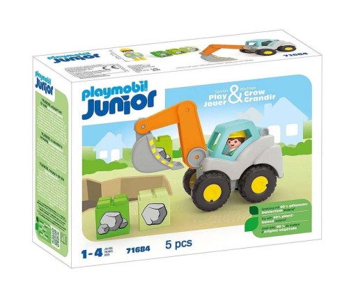 Playmobil Junior Φορτωτής Εκσκαφέας 71684