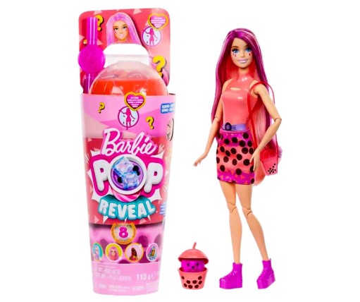 Barbie Pop Reveal Bubble Tea Pink HTJ22