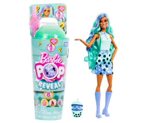 Barbie Pop Reveal Bubble Tea Green HTJ21
