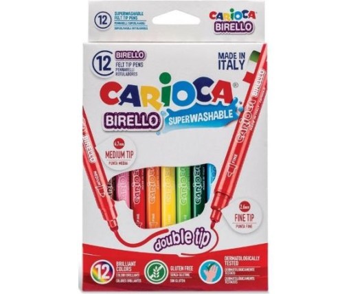 Carioca Birello Double Tip Μαρκαδόροι 12 Τεμ. (41457)