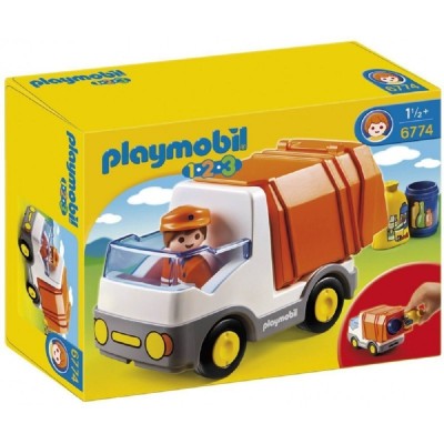 Playmobil 1.2.3 Απορριμματοφόρο Όχημα 6774