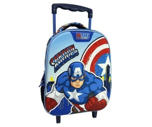 Must Σχολική Τσάντα Τρόλεϊ Νηπιαγωγείου Captain America 506313