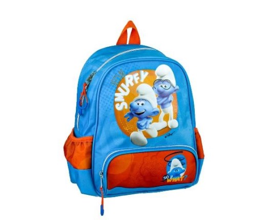 Gim Σχολική Τσάντα Πλάτης Νηπιαγωγείου Mini Smurfs 344-20053