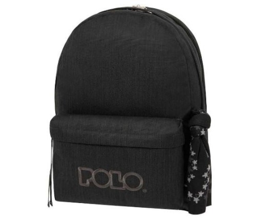 Polo Σακίδιο Original Double Scarf Ανοιχτό Μαύρο 901235-5001