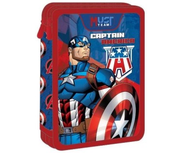 Must Κασετίνα Γεμάτη Captain America Με 2 Θήκες 506307