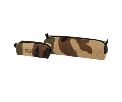 Polo Wallet Κασετίνα Βαρελάκι με 1 Θήκη Χακί 937006-2900