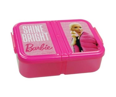 Gim Φαγητοδοχείο Πλαστικό 3 Χώρων Barbie 900ml 571-22262