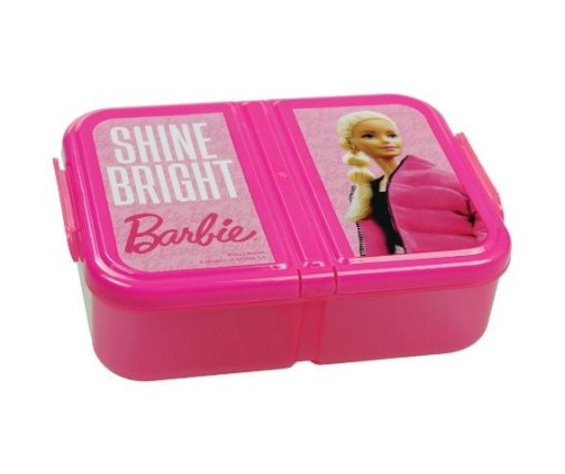 Gim Φαγητοδοχείο Πλαστικό 3 Χώρων Barbie 900ml 571-22262