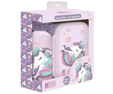 Must Team Πλαστικό Παιδικό Σετ Φαγητού Unicorn 0.8lt 586459