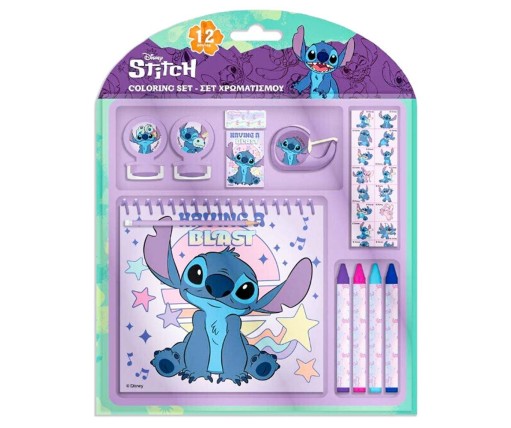 Diakakis Σετ Χρωματισμού Lilo & Stitch 12Τεμ. 564927