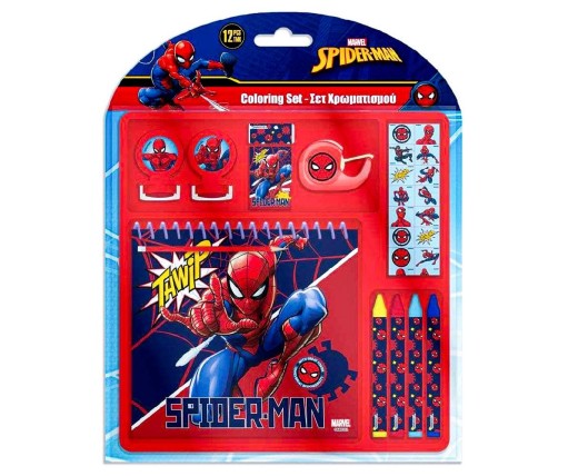 Diakakis Σετ Χρωματισμού Spiderman 12Τεμ. 508536