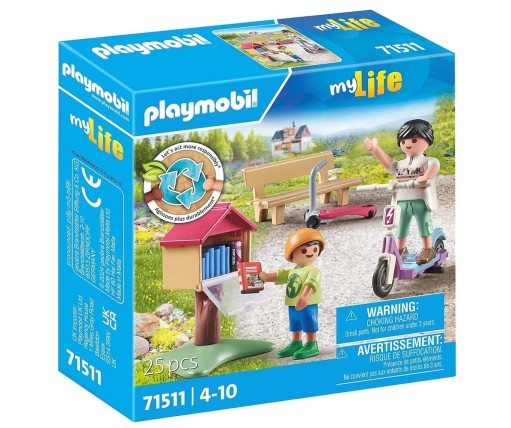 Playmobil MyLife Υπαίθρια Ανταλλακτική Βιβλιοθήκη 71511