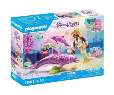 Playmobil Princess Magic Γοργόνα Με Δελφίνια 71501