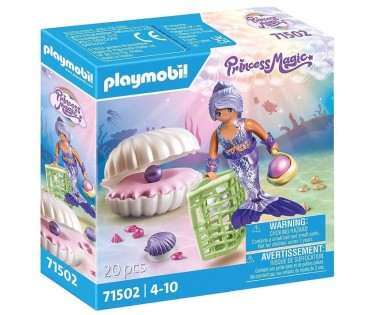 Playmobil Princess Magic Γοργόνα Κοχύλι Μαργαριταριών 71502
