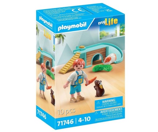 Playmobil MyLife Ινδικά Χοιρίδια Mε Σπιτάκι 71746