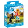 Playmobil MyLife Γυναίκα Με Ορεινό Σκύλο Μπερνίζ 71738