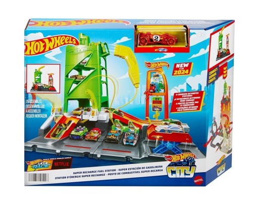 Hot Wheels Σταθμός Καυσίμων Πίστα Σταθμός Φόρτισης HTN79