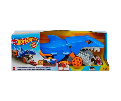 Hot Wheels Shark Chomp Transporter Σετ Φορτηγό Καρχαρίας GVG36