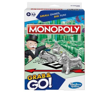 Hasbro Επιτραπέζιο Monopoly Grab & Go
