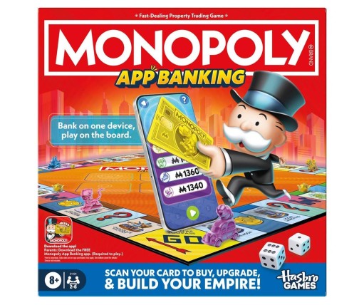Hasbro Επιτραπέζιο Monopoly Τραπεζική Εφαρμογή