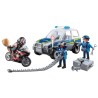 Playmobil Action Heroes Μπλόκο Αστυνομίας και Ληστής 71811