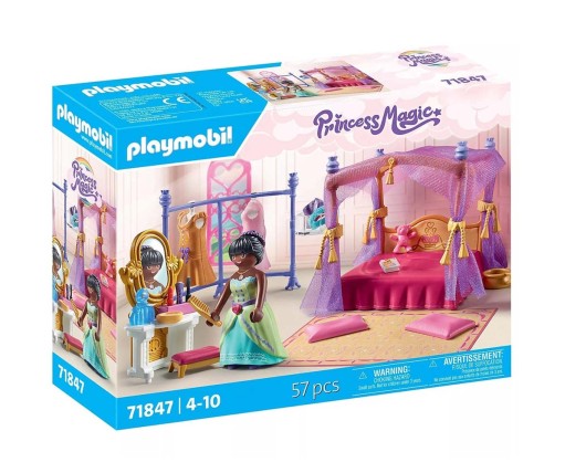 Playmobil Princess Magic Βασιλικό Υπνοδωμάτιο Με Βεστιάριο 71847