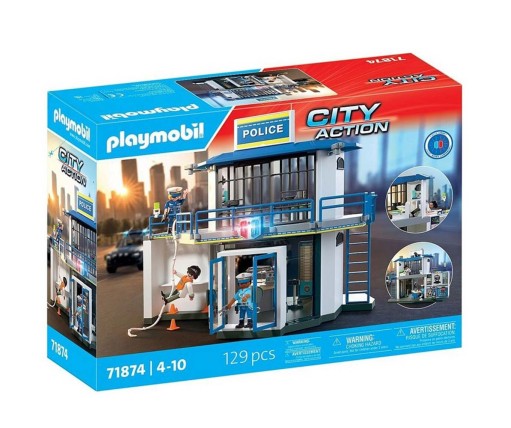 Playmobil City Action Αστυνομικό Τμήμα Με Δωμάτιο Ερευνών 71874