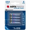 AGFA Μπαταρίες Αλκαλικές 4 Τεμ. ΑΑΑ LR03 1.5V MN2400