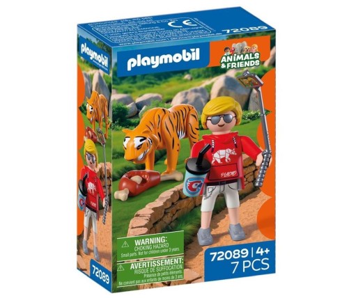 Playmobil Animals & Friends Τίγρης Και Επισκέπτης Πάρκου 72089
