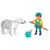 Playmobil Animals & Friends Πολική Αρκούδα Και Φροντιστής 72090