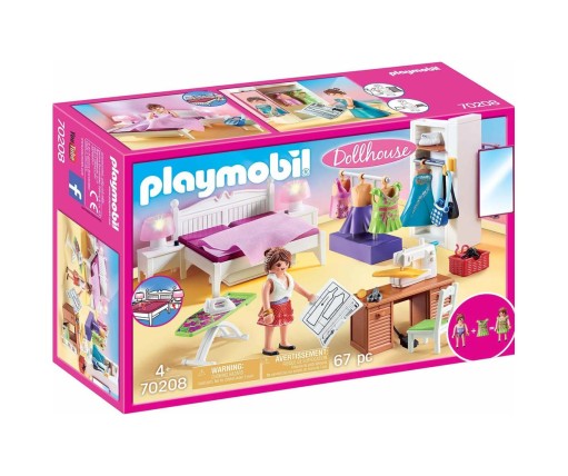 Playmobil Dollhouse Υπνοδωμάτιο Με Ατελιέ Ραπτικής 102553