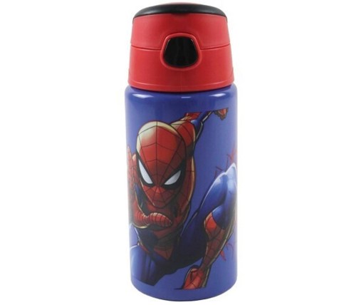 Gim Spiderman Παιδικό Παγούρι Αλουμίνιου Με Καλαμάκι 557-02248