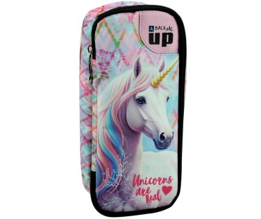Back Me Up Κασετίνα Βαρελάκι Pastel Unicorn 357-41141