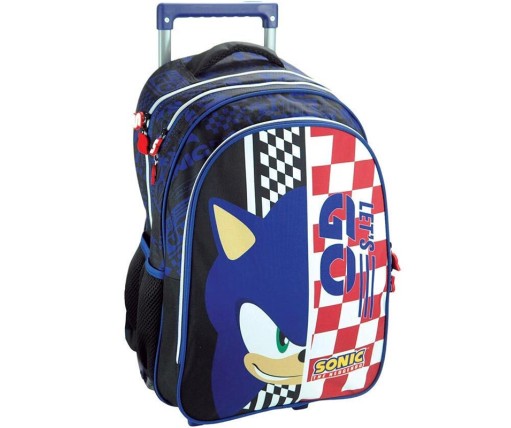 Gim Sonic Classic Σχολική Τσάντα Τρόλεϊ Δημοτικού 334-89074