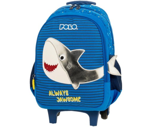 Polo Τσάντα Τρόλεϊ Νηπιαγωγείου Fizz Shark 965001-8448