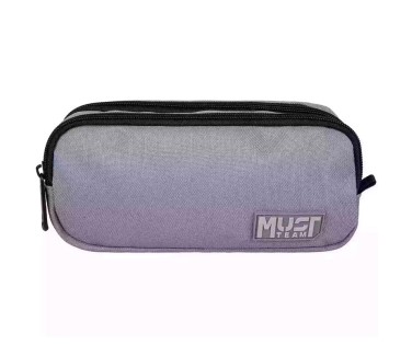 Must Team  Κασετίνα Βαρελάκι Monochrome Γκρι 586423
