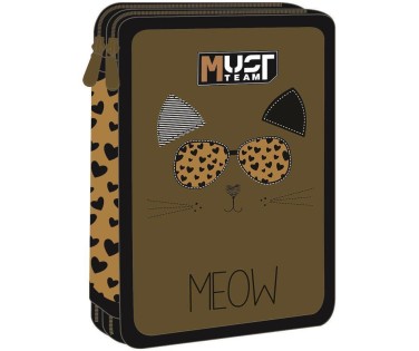 Must Κασετίνα Διπλή Γεμάτη Meow 587271
